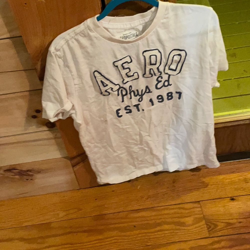 Men's white short sleeve Aeropostale t shirt